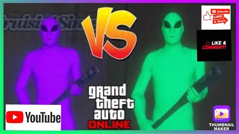 Green Vs Purple Alien Gang War Gta Tiktok Compilation Youtube