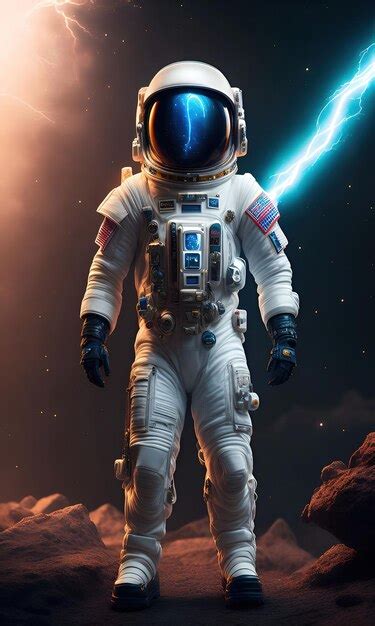 Premium AI Image | A space suit with a star wars helmet on it