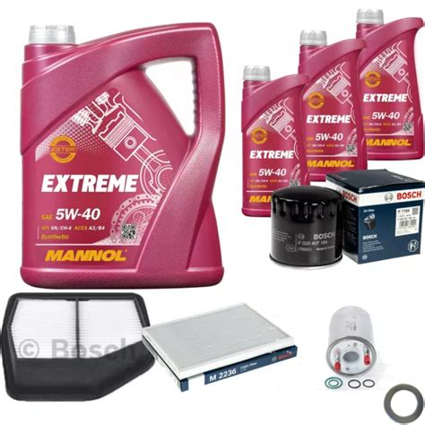 Bosch Inspection Set L Mannol Extreme W Pour Suzuki Grand Vitara