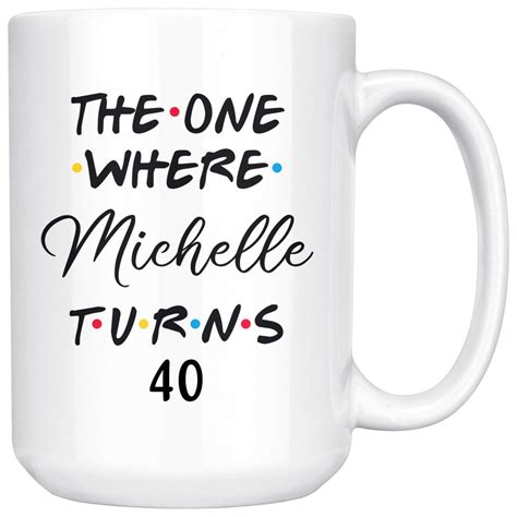 Personalized 40th Birthday Mug Happy 40th Birthday Party Etsy