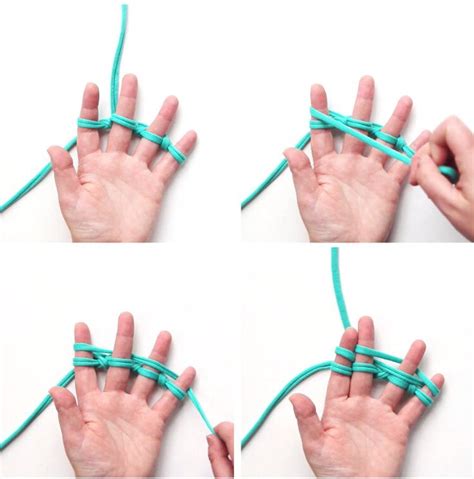 How To Finger Knit Knitting The Rows — Gathering Beauty Finger