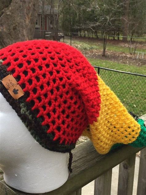 Crochet Rasta Dreadlocks Hat Tube Hat Socks Tam Slouch Loc Etsy