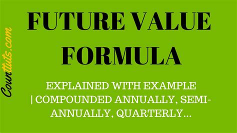 How To Calculate Future Value Of A Lump Sum Single Amount Formula With Examples Youtube