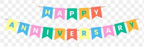 Png Happy Anniversary Banner Clipart Premium Png Rawpixel