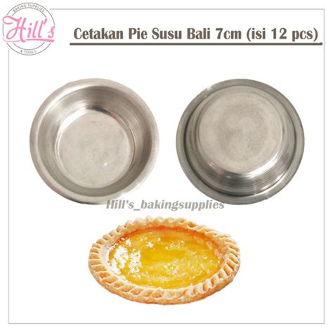 Jual CETAKAN PIE SUSU POLOS 7 CM ALUMINIUM ISI 12 PCS EGG TART PAI