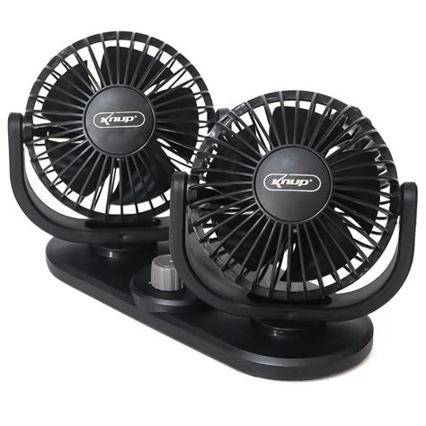 Ventilador Automotivo 12v E 24v Duplo Ajuste 2 Velocidades Mini