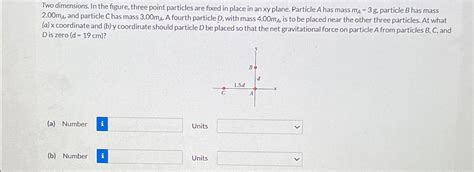 Solved Two Dimensions In The Figure Three Point Particles Chegg