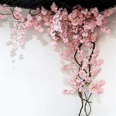 Buy Artificial Flower 105cm Fake Cherry Blossom 3 Fork Sakura Branch