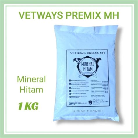 Jual Mineral Hitam Vetways Premix Kg Penguat Tulang Sapi Kambing Dan