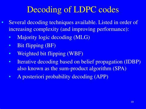 Ppt Low Density Parity Check Codes Powerpoint Presentation Free