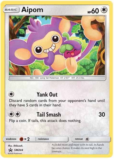 Aipom Sun Moon Promos Pokemon Card