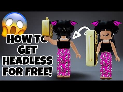 How To Get Free Headless On Roblox Girl Hair Youtube