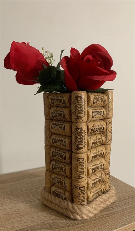 Unique Cork Vases Made From Wine Corks 3 Sizes Great T Etsy