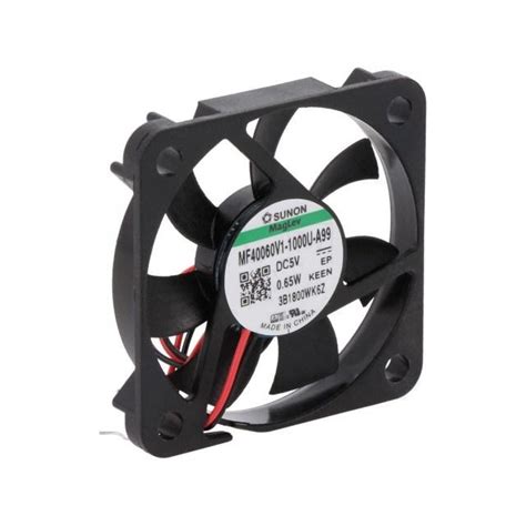 MF40060V1 1000U G99 SUNON Fan Axial 40x6mm 5VDC 0 65W 10 65m3 H 326552