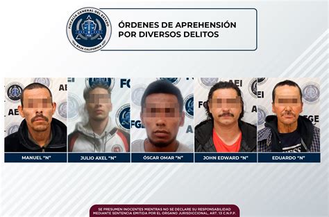 Agencia Estatal De Investigación Aprehende A 5 Personas Con Orden De Arresto Uniradio Informa