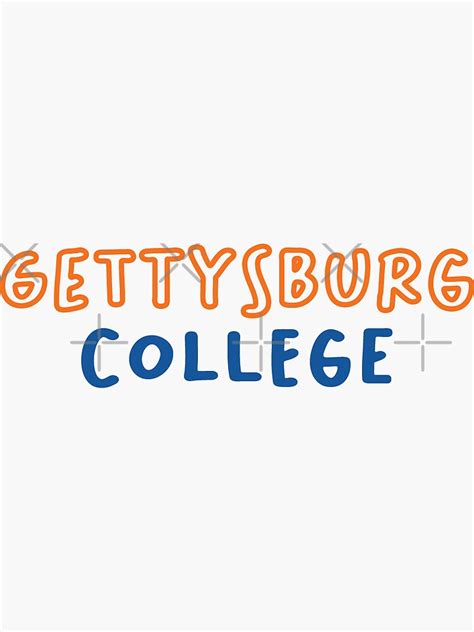 Gettysburg College Sticker For Sale By Lailaamira Redbubble