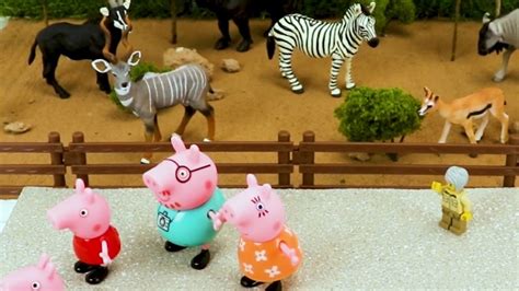 Peppa Pig Visits The Zoo Educational Animal Learning Video For Kids