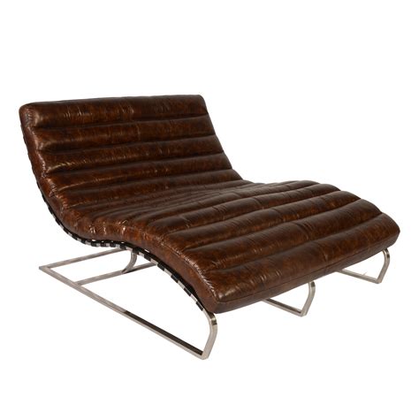 Lazzaro Leather Perici Leather Double Chaise Lounge Wayfair