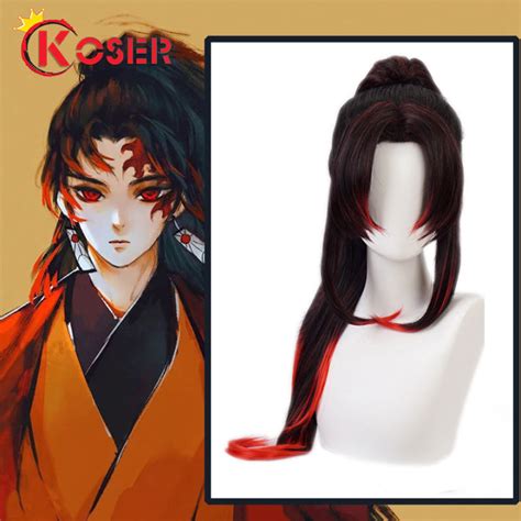 Coser King Anime Demon Slayer Kimetsu No Yaiba Cosplay Wig Wigs