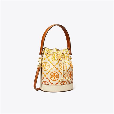 T Monogram Degradé Mini Bucket Bag Womens Handbags Crossbody Bags Tory Burch Uk