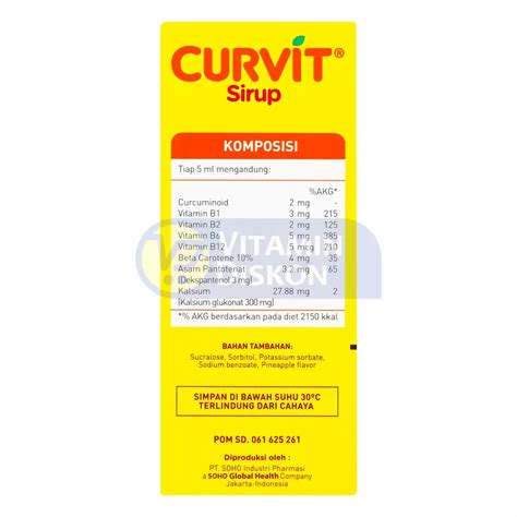 Jual Curvit CURVIT Multivitamin Anak SYRUP 60 ML I Penambah Nafsu Makan