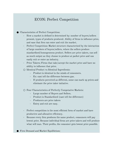 Econ Perfect Competition Econ Gsu Studocu