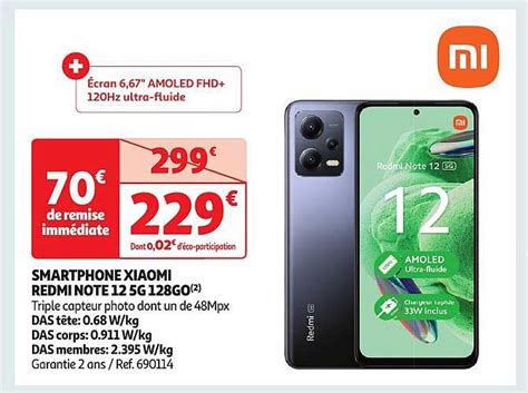 Promo Smartphone Xiaomi Redmi Note G Go Chez Auchan Icatalogue Fr