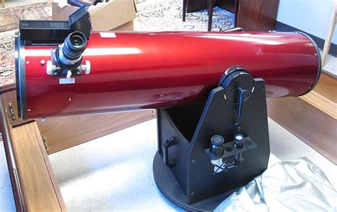 Lot - 12" X-CLASS DOBSONIAN TELESCOPE, red finish, 48"L,