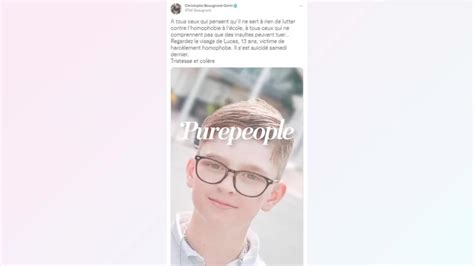 Suicide De Lucas 13 Ans Victime Dhomophobie Pluie Dhommages Les