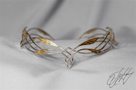 Wedding Diadem Bridal Elven Tiara Elf Leaf Crown Bridal Etsy