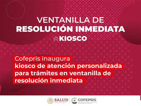 Cofepris inaugura kiosco de atención personalizada para trámites en