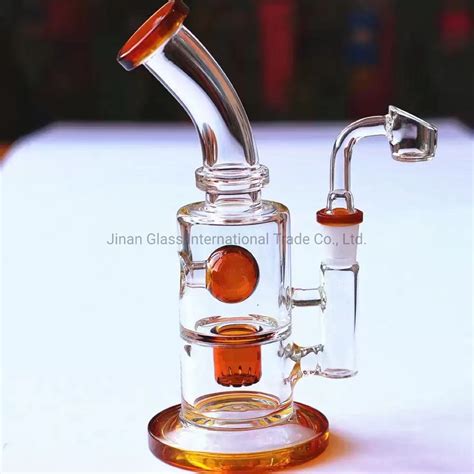 Small Colorful Water Hookahs Glass Pipes Recycler Oil Rigs Dab Beaker Quartz Banger Bowl Bubbler