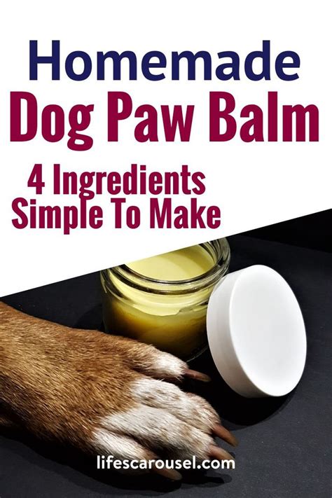 Diy Dog Paw Balm Heal And Protect Your Dogs Sore Paws Dog Paw Balm