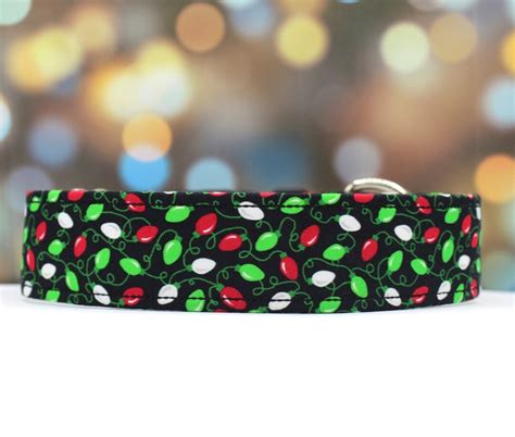 Dog Collars Christmas Lights Dog Collar Handmade Dog Collar Custom Dog ...