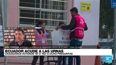 Luis C Rdova Tras Votar El Referendo Ecuador Iniciar Un Proceso De