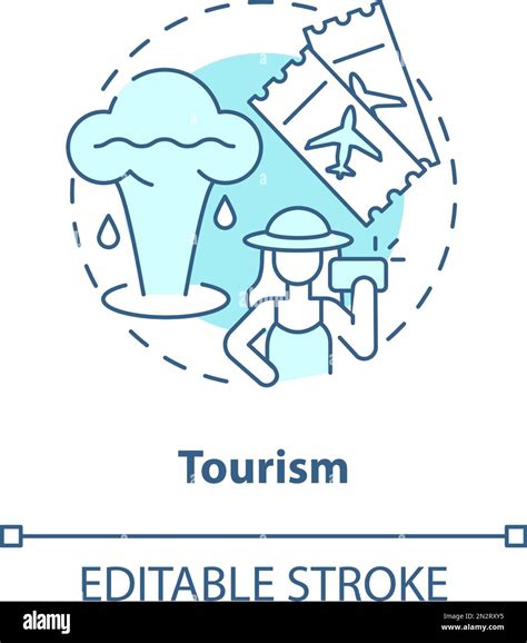 Tourism Blue Concept Icon Stock Vector Image And Art Alamy