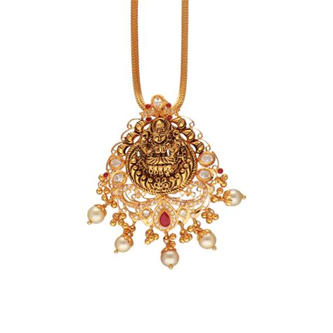 Buy Kt Adorable Lakshmi Devi Gold Pendant Vg Online From