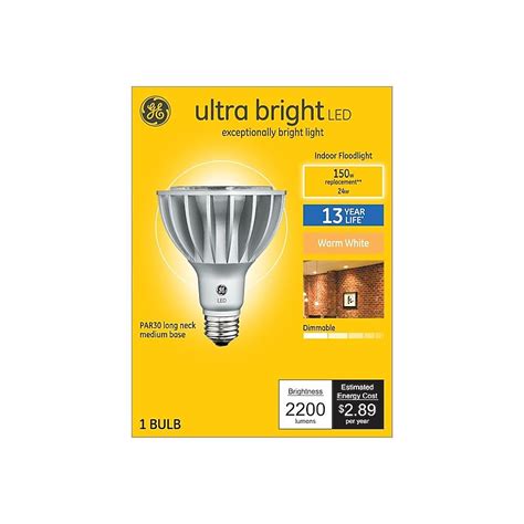 Ge Ultra Bright 150 Watt Eq Par30 Long Neck Warm White Medium Base E