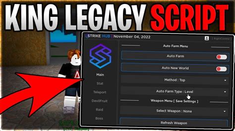 Update King Legacy Script Hack Auto Farm Auto Quest Devil