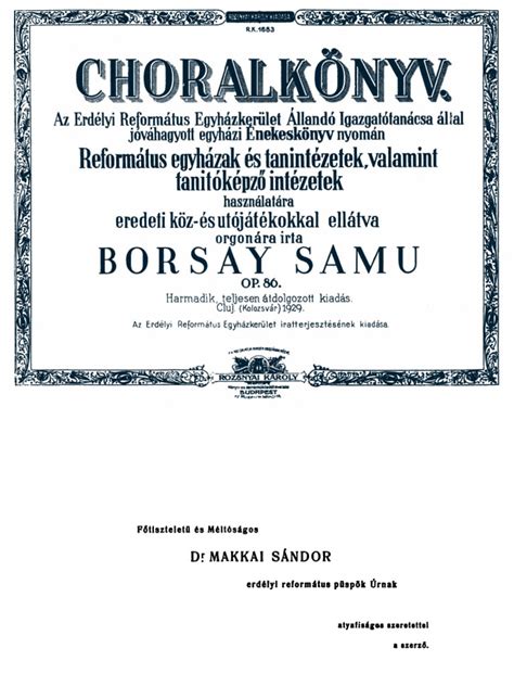 borsay samu choralkoenyv