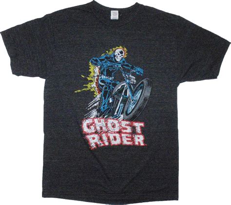 Marvel Comics Ghost Rider Vintage T Shirt Medium Grey Amazonca