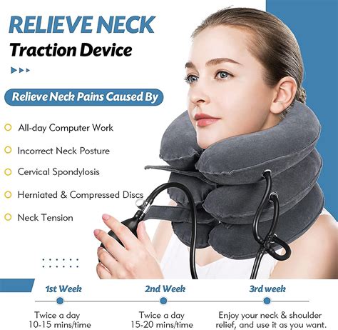 Neck Stretcher Cervical Traction Device Neck Pain Relief Adjustable