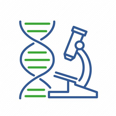 Bio Bioinformatics Data Dna Gene Informatics Microscope Icon