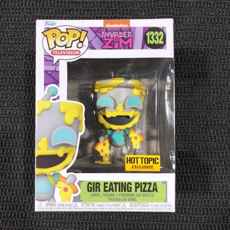Jual Funko Pop Nickelodeon Invader Zim Gir Eating Pizza Hot Topic Exclusive Shopee