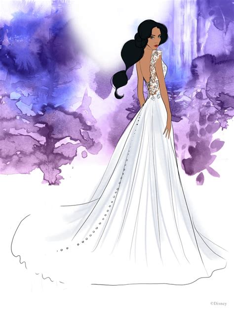 Disneys Jasmine Wedding Dress Design See New Disney Princess Wedding