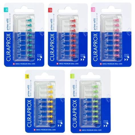 Curaprox Cps Prime Refill Ultra Fine Interdental Brushes Pk Green Dental