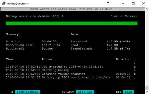 Installation Et Configuration De Veeam Agent For Linux Sur Debian 8