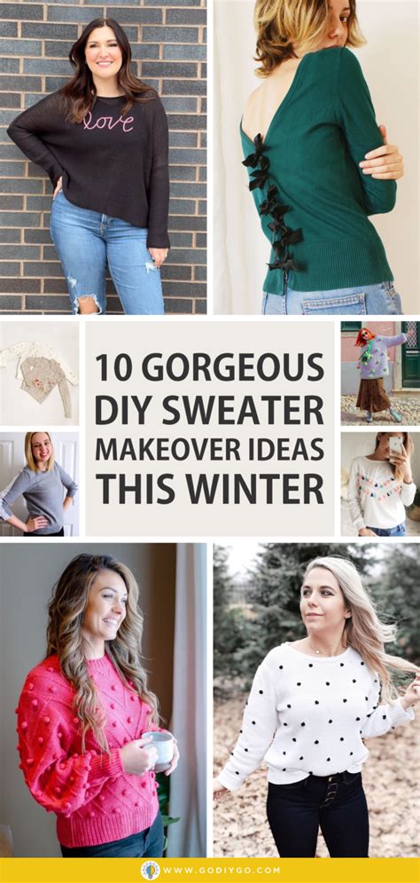 Gorgeous Diy Sweater Makeover Ideas This Winter Godiygo