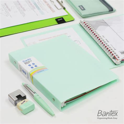 Promo Bantex A5 Trendy Multi Ring Binder 20 Hole Cool Aqua 3124 76