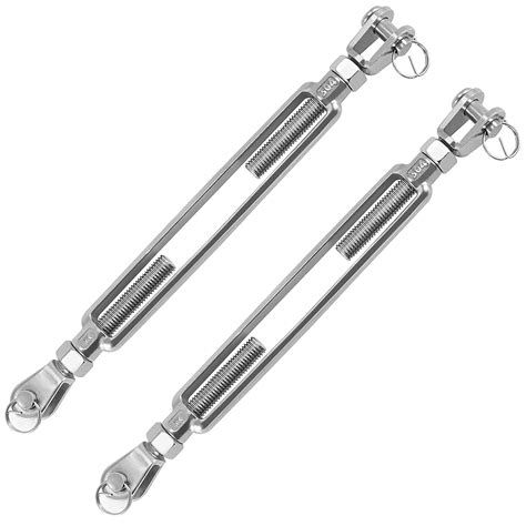 Funsuei Pack M Stainless Steel Jaw And Jaw Turnbuckle Heavy Duty